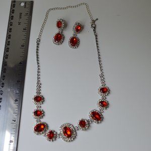 Art deco set of costume jewelry